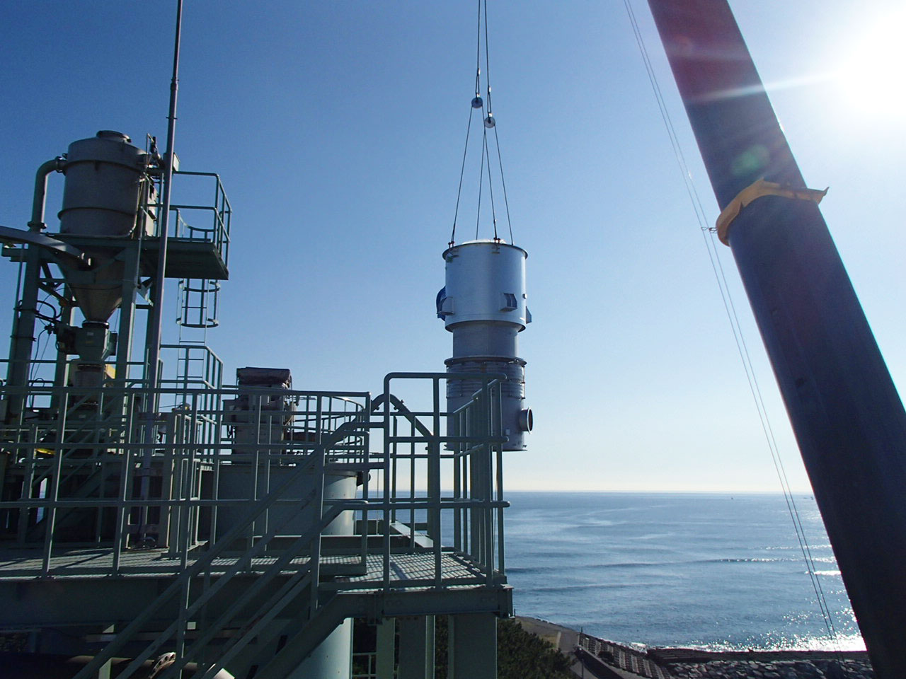 汚泥焼却設備 空気予熱器更新工事